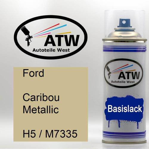Ford, Caribou Metallic, H5 / M7335: 400ml Sprühdose, von ATW Autoteile West.